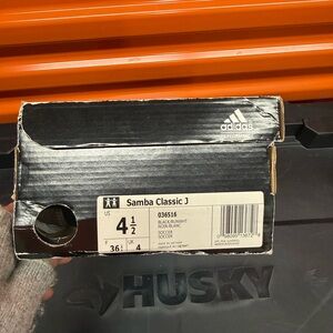 Adidas Samba Indoor Soccer Shoes - Black, White, and Brown